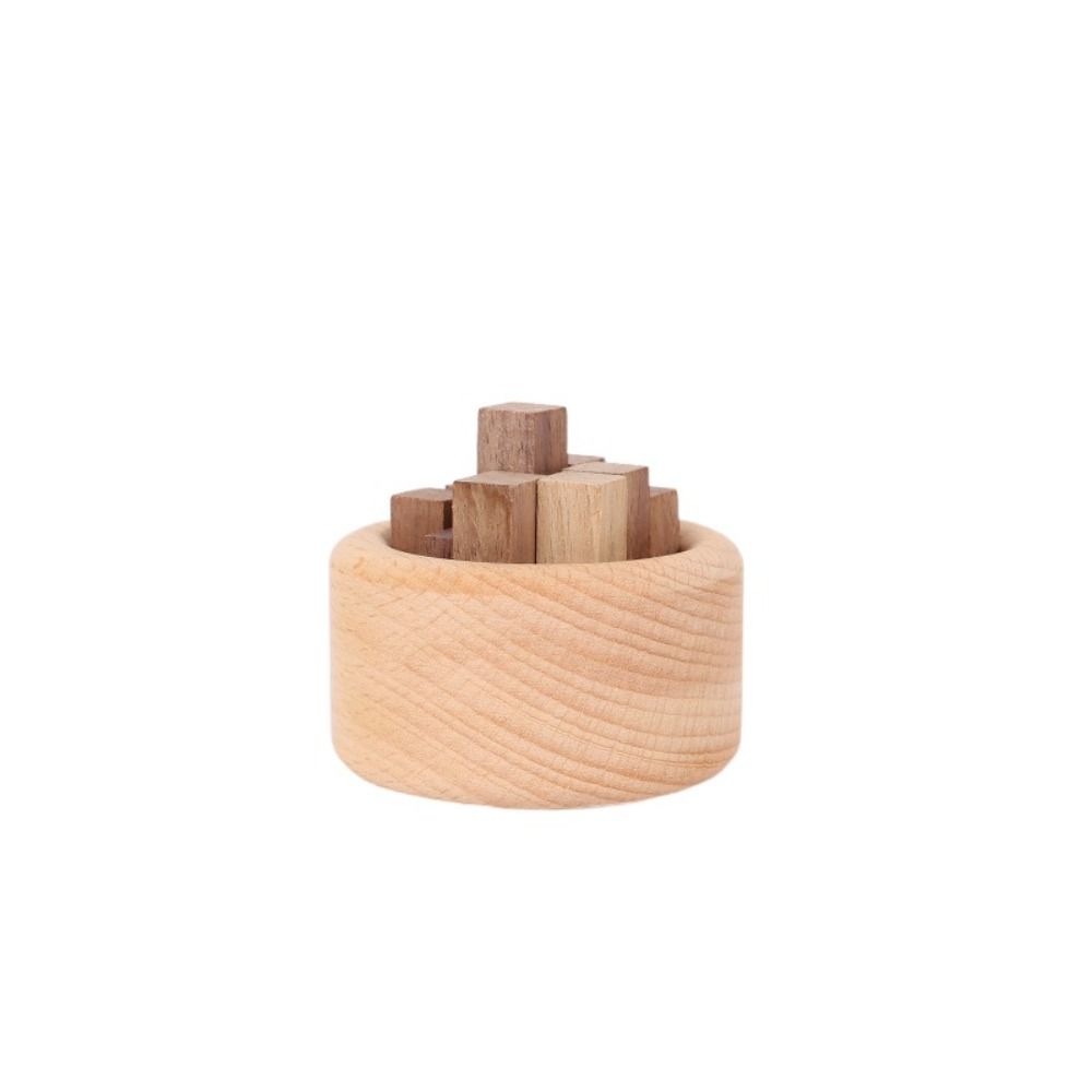 Eco-Friendly Wood Art Fireless Aromatherapy Round Wooden Aromatherapy Home Decoration