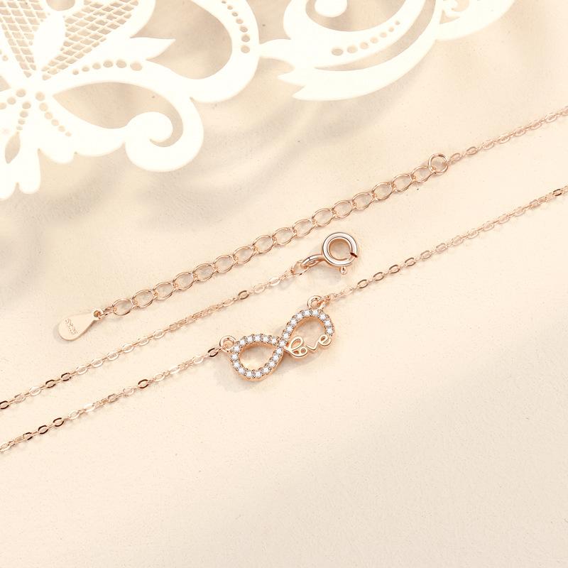 Ожерелье Mobius женское 8-символьное вечное ожерелье любовь модные аксессуары нишевые аксессуары высокого класса