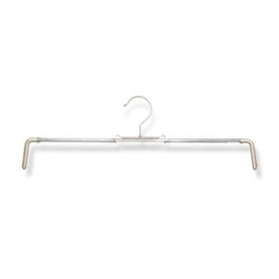 MAWA Skirt Mini Set of Glitter 37cm Steel with Special Plastic Coating Hangers, Size, 10, Gold, Wide, 1.2cm Thick,