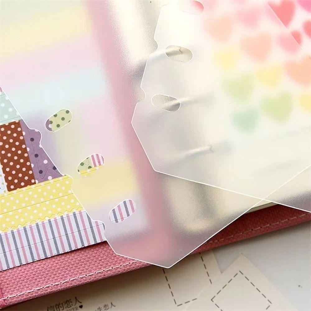 10Pcs A4 A5 A6 A7 Inner Paper Separator Matte Binder Organizer Baffle For Binder Planner