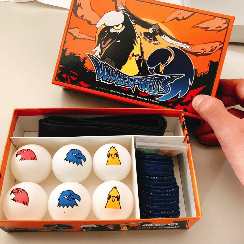 Wing Spirits Action Toy Board Game for Kids and Includes Official Table Tennis Powerful Daruma and Penalty Adults. Balls, Backspin, Coin-operated