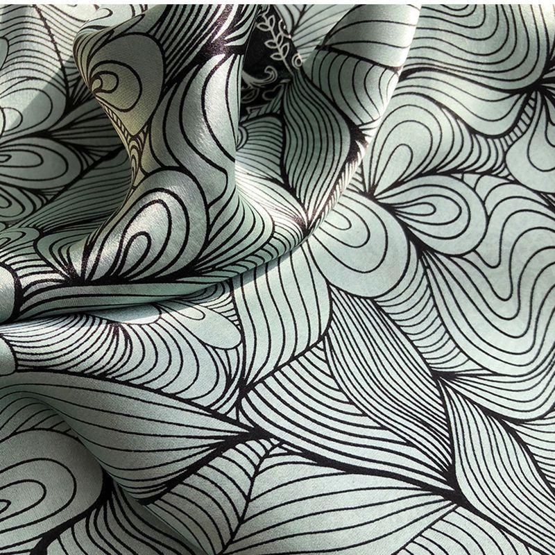 Silk Scarf Women'S Spring And Autumn Thin Temperament Mulberry Silk Thin And Narrow Long Scarf Hair Tie Bag Suit Shirt Scarf