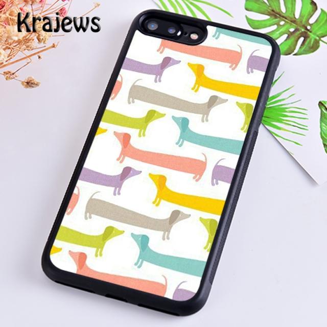Krajews Такса Собака Красивый Мягкий Чехол для Телефона Для iPhone 14 5 6s 7 8 plus XR XS 11 12 13 pro max Samsung S21 S22ultra