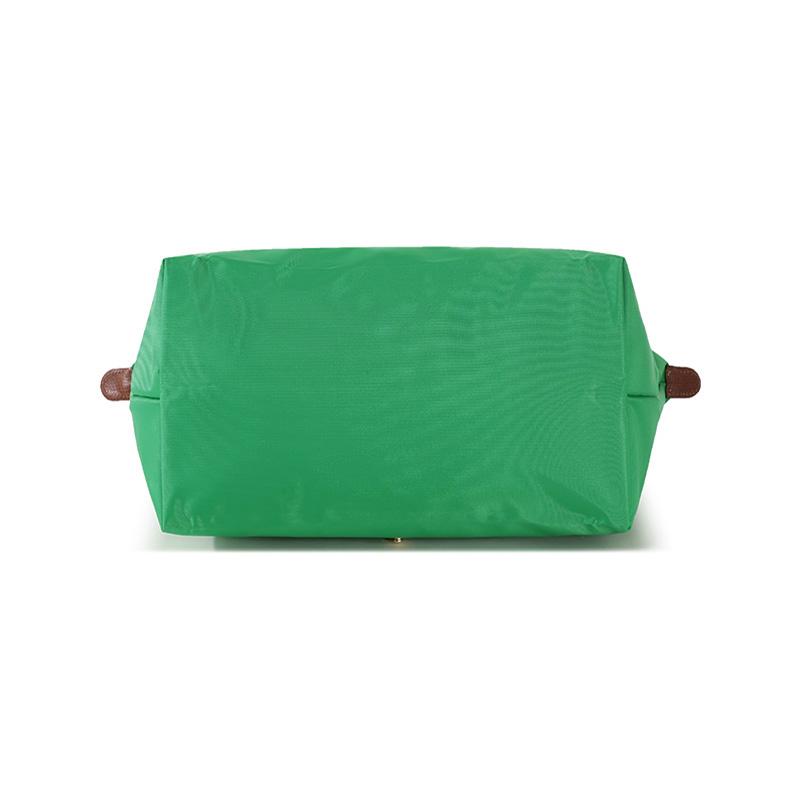 Longchamp Le Pliage Сплошной логотип Переработанный полиамид Холст Сумка-пельмень Тоут Сумка через плечо Средний Размер Женские сумки Зеленый 2605089P88