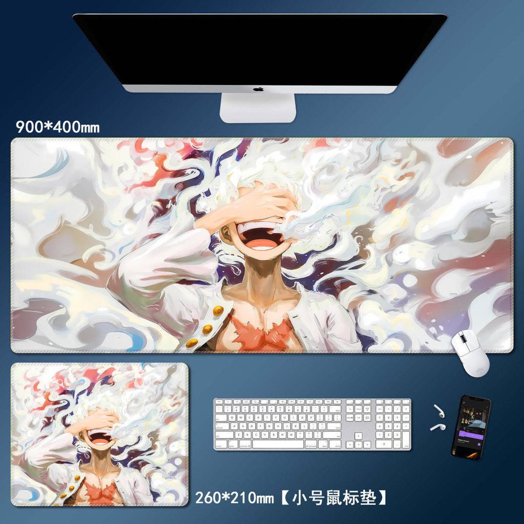 Boys Nonslip and Dirty Office Mouse Pad ONE PIECE Mouse Pad Large Luffy Roronoa Zoro Keyboard Pad Anime Peripheral Table Pad