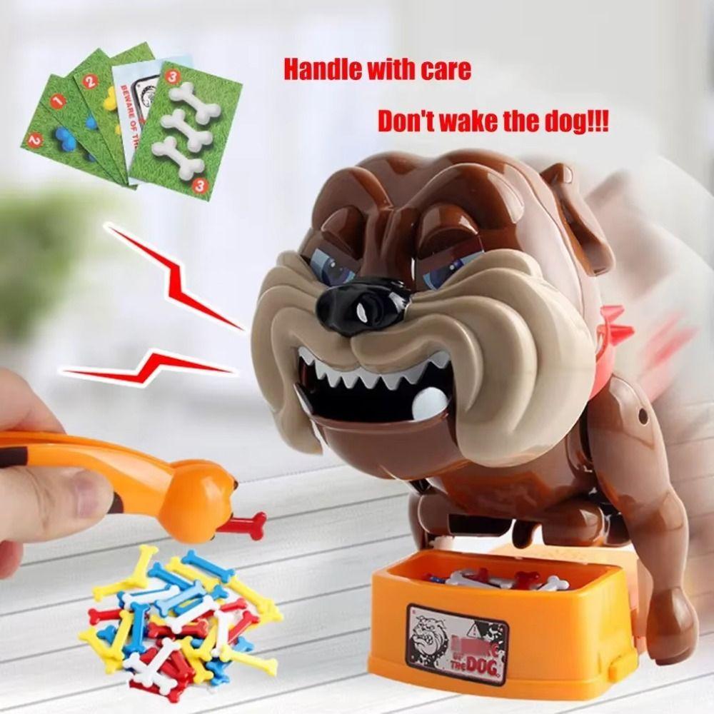 Simulation Dog Tabletop Game Multifunctional Finger Bite Scary Game  Kids Toddlers