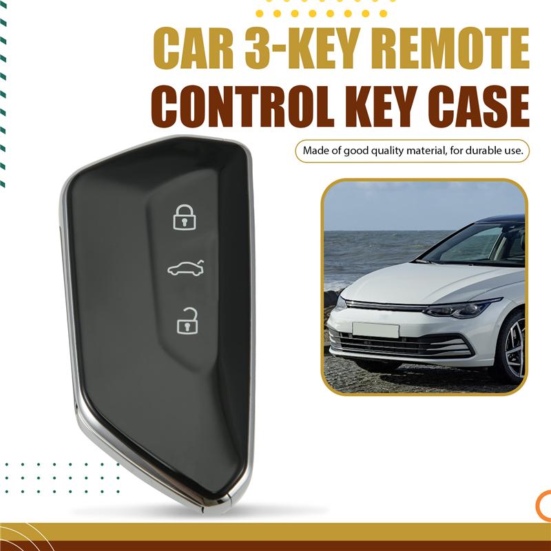 KDZA25 Remote Control Key Shell 3 Buttons Car Smart Key Card Case Casing For VW Golf 8