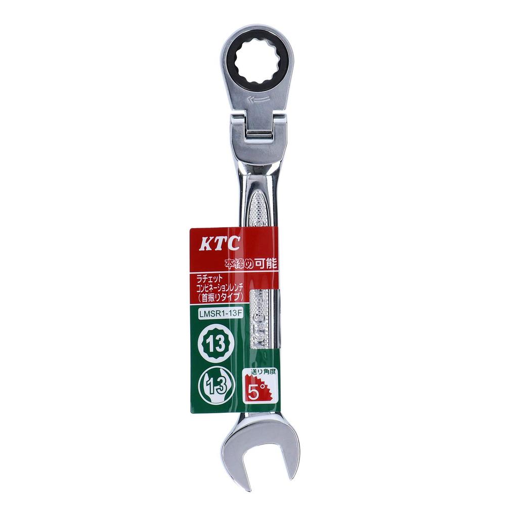 Kyoto Tool Gear Swing Head (KTC) Wrench, Combination, LMSR1-13F-F
