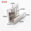 U shape Stainless Steel Wall Fixing Clip Hanging Code Display Buckle Corner Hanging Tile Bracket