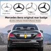 Benz A-CLASS A180 A200 A250 A45 AMG W176 A1768170016 ABS Tail Star Emblems Black Silver Rear Trunk Star Logo Stickers Badges