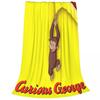Curious George Cartoon Monkey Coral Fleece Plush Throw Blankets Blanket for Home Bedroom Lightweight Bedding Throws