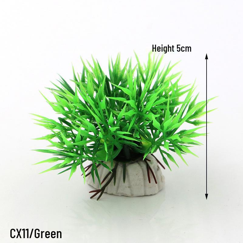 Fish Tank Decor: Artificial Aquatic Plants & Reptile Leaves