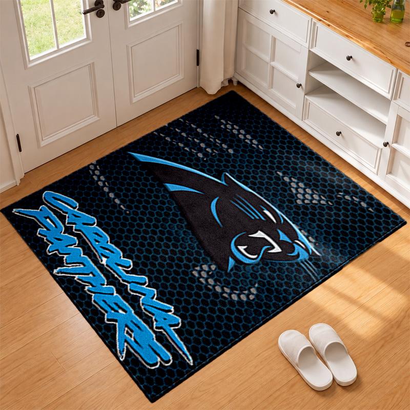 Carolina Panthers Carpet Door Mat for Living Room or Bedroom Protective Mat Under Chair Office Decoration Christmas Gift Birthday Present