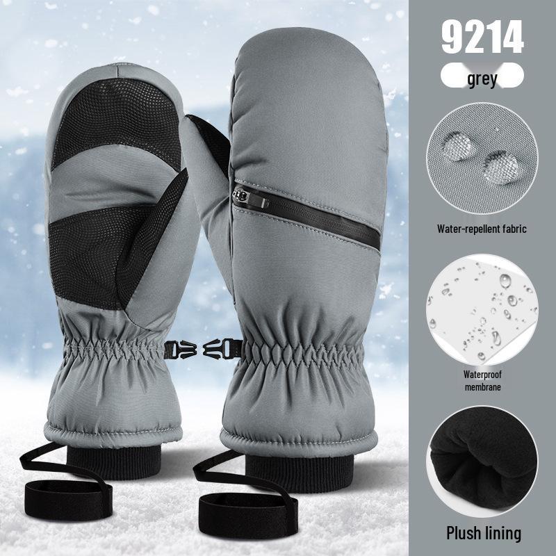 Зимние лыжные перчатки Northeast: Двухслойный бархат, водонепроницаемый, защита от отрицательных температур