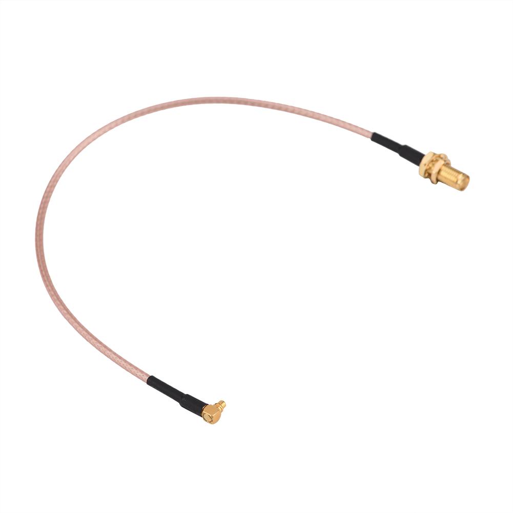 SMA Female to MMCX Male Прямоугольный РЧ-пигтейл Коаксиальный удлинительный кабель RG316 25 см