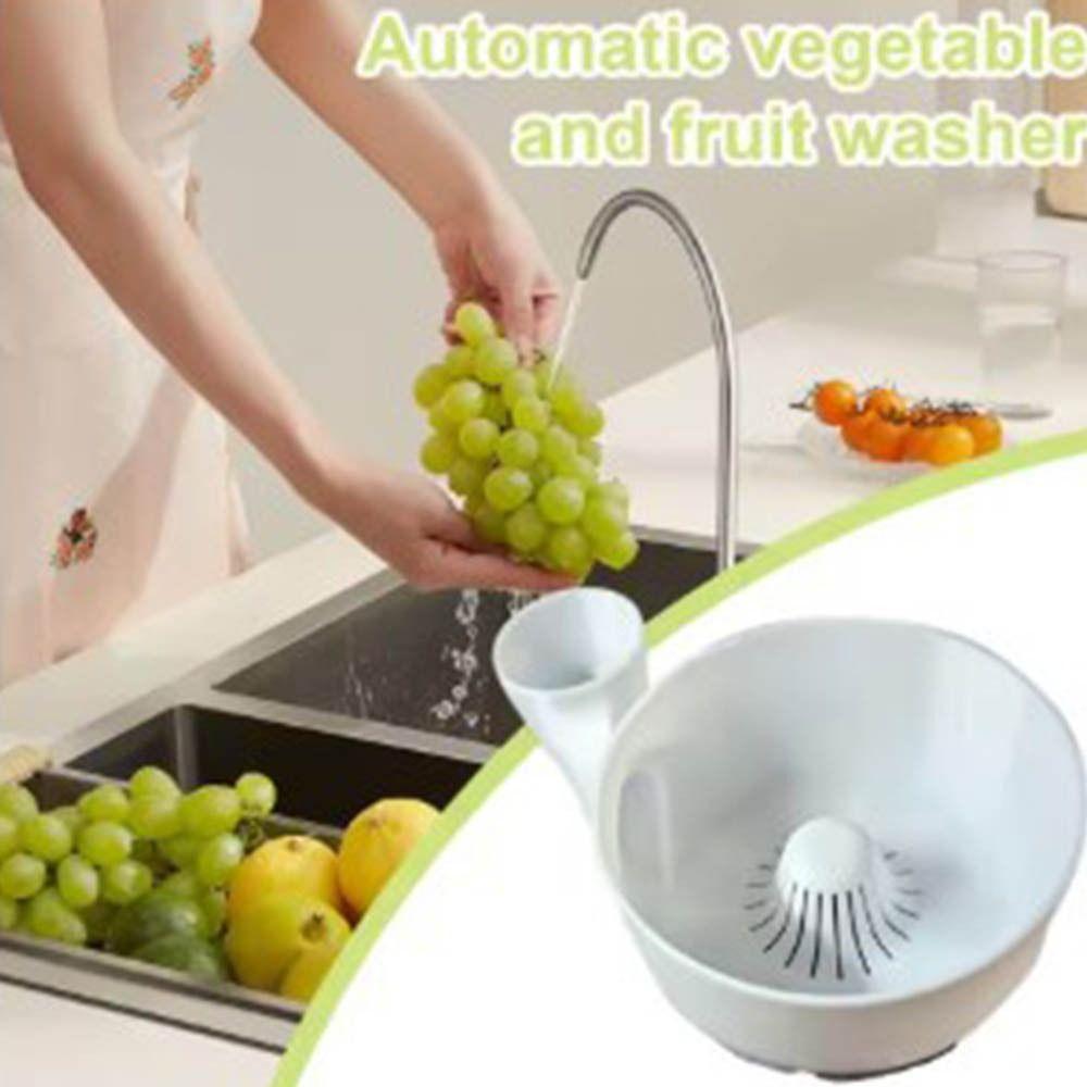 Efficient Water Reuse Fruit Wash Bowl Space Saving Vegetable Washer Household