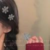 Snowflake Hairpin: Elegant Winter Bangs Clip & Christmas Hair Accessory 2024