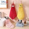Chenille Cartoon Kids' Quick-Dry Absorbent Hand Towel - Thickened, Hangable for Kitchen & Bathroom.