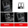 Carbon Fiber Auto Interior Rear Air Conditioning Outlet Trim Cover Sticker For BMW 3 Series F30 3GT F34 2013-19 Car
