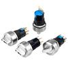 16Mm Stainless Steel Rotary Selector Switch, 3-Position Switch, 12V Led Light Button Switch