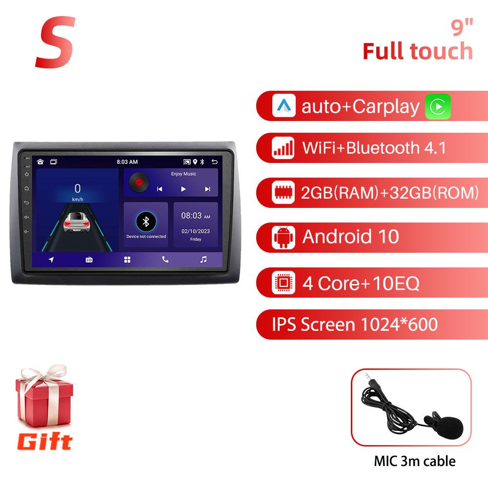 Android Car Radio 9 дюймов для Fiat Stilo 2010 GPS 2din 4G LTE Мультимедиа Видео Плеер Головное Устройство Радио Стерео Беспроводной Carplay