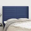 VidaXL Headboard with Ears Blue 147x16x118-128 Cm Fabric3119724
