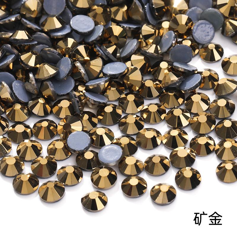 Хрустальное стекло Плоское дно Горячая дрель Аксессуары для одежды Ювелирные изделия Аксессуары Наклейка Дрель Аксессуары для самостоятельного изготовления Клей Горячая дрель Имитация австрийской