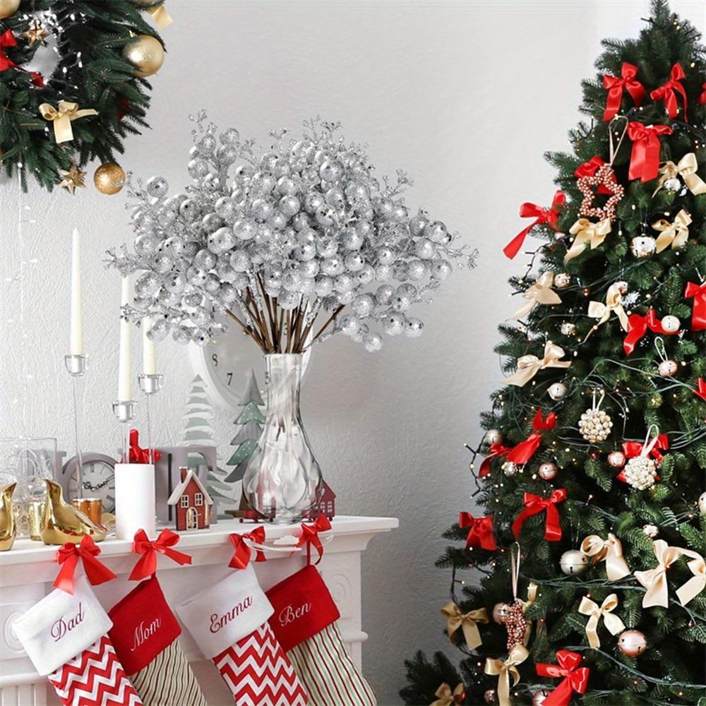 10pcs Christmas Decoration Artificial Berry Bouquet Xmas Tree Ornaments for Home Decor New Year 2026 Party Supplies Accessoriees