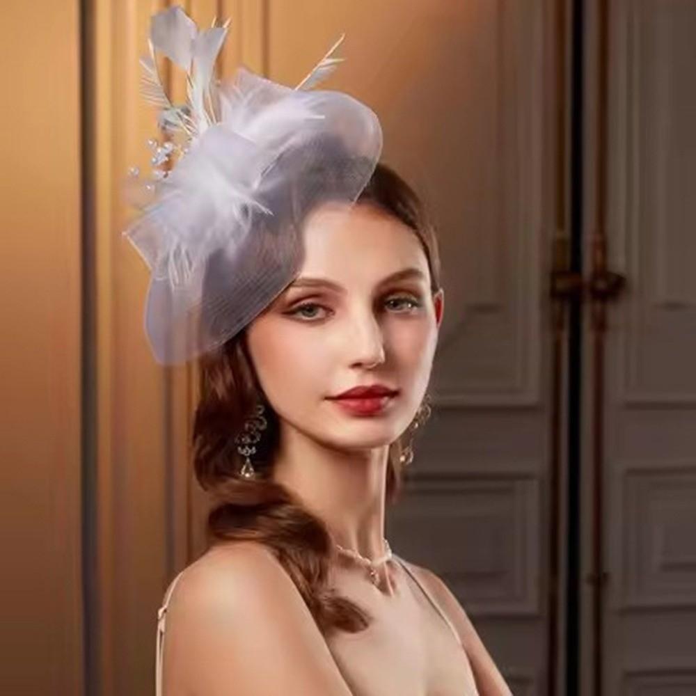 Elegant Small Top Hat Headband Retro Bridal Headband Fashion Wedding Head Hoop Masquerade Party