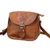New and Versatile Top Layer Cowhide Women's Bag, Single Shoulder Crossbody Genuine Leather Backpack, Simple and Retro Colored Tree Cream Leather