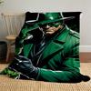 1pc Green LanternOutdoor Flannel Blanket Soft Plush Decor for Picnics, camping,Bedroom, Playroom, or Lunch Break, Perfect Gift