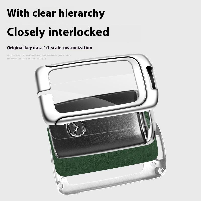 For Mazda Axela Atenza 3 2 6 CX3 CX5 CX30 CX8 CX9 MX5 RX7 RX8 SKYACTIV Zinc Alloy Car Key Holder Remote Protector Car Key Cover h6