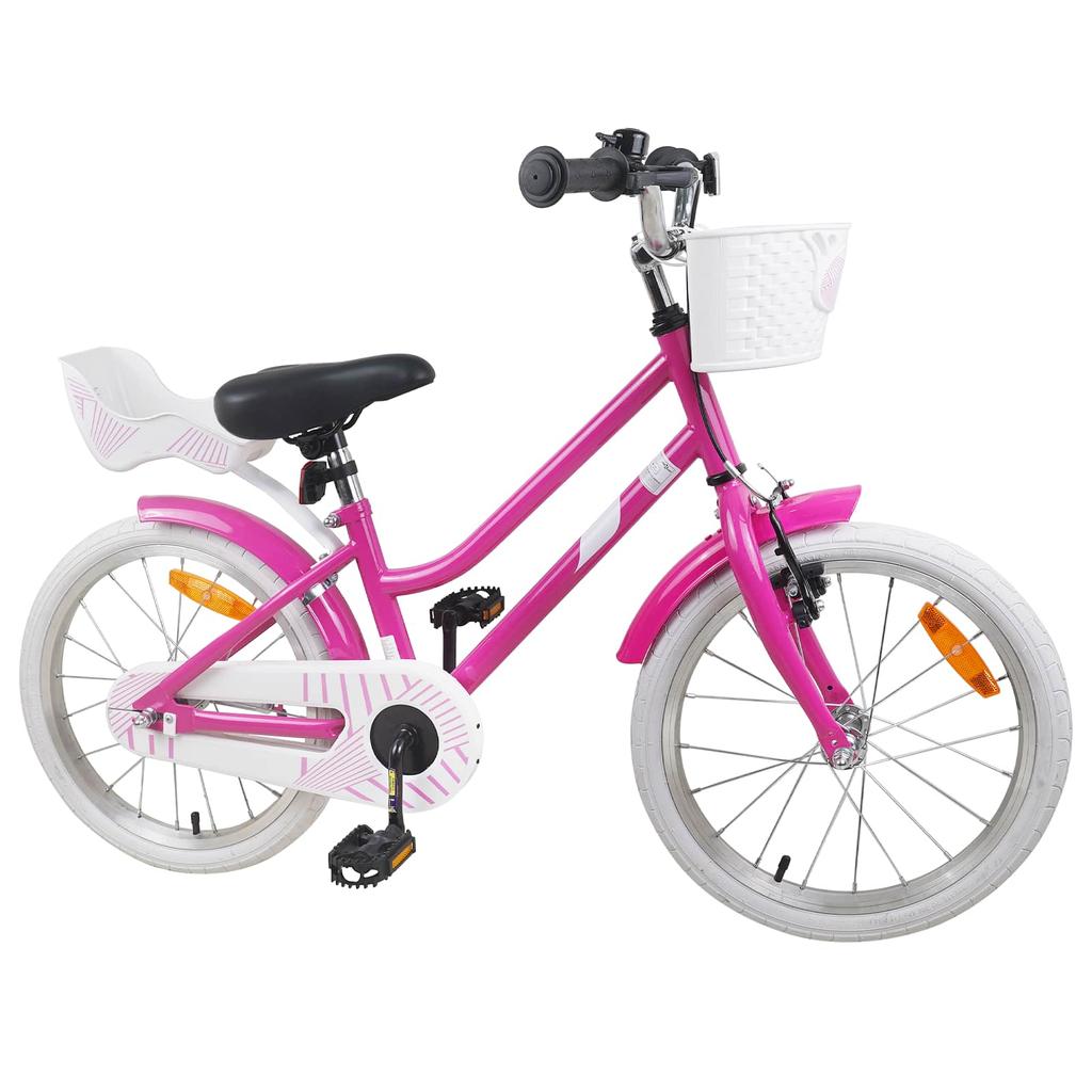 Kids Bike 18 Inch for Ages 5 7 Dark Pink