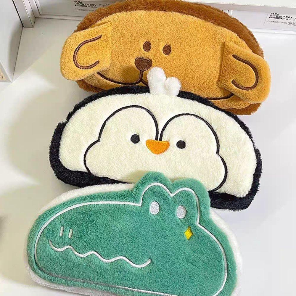 Плюшевая сумка Пингвин Пенал Большой вместимости Мультяшный плюшевый пенал Подарок для девочки