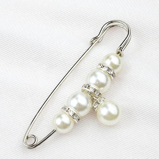 Брошь «Безопасность», тонкая работа, защита от воздействия, привлекательный искусственный жемчуг, женская безопасность