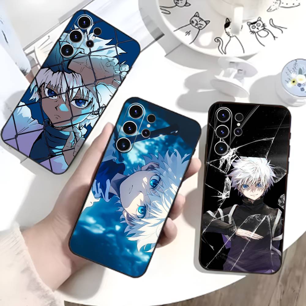 R-Киллуа Зольдик H-Hunter X Hunter Чехол для телефона Samsung S26,S25,S24,S23,S22,S21,S20,S30,Ultra,Plus,Fe,Note,5G Черный Чехол