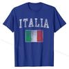 Vintage Italia Italian Flag Italy T-Shirt T-Shirt Casual Cotton Men Tops Shirts Fitness Tight Designer Top T-shirts