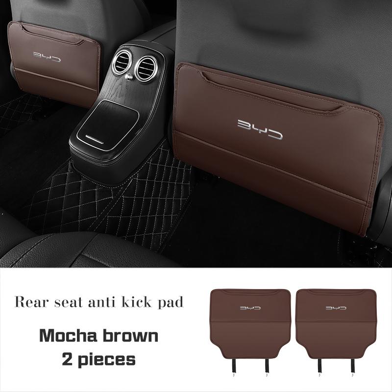 Car Seat Anti Kick Pad PU leather Rear Seat Storage Bag For BYD Atto 3 Qing Song Tang F3 F3R Yuan I3 S7 E3 E6 E9 S8 G3 M6 L3 S6