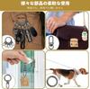 ATUSIDUN Keychain, Key Ring, Car Hook, 360 Degree Rotation, Accessories, Removable, Easy Installation, Ring,