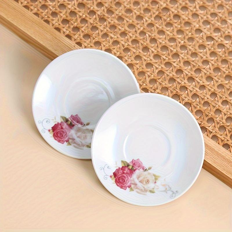 12 шт. керамический чайный сервиз в европейском стиле, цветочный керамический чайный сервиз, включает 6 чашек и 6 тарелок, кофейный сервиз для домашнего чаепития, вечеринки в саду, кофейни, аксессуаров для чая