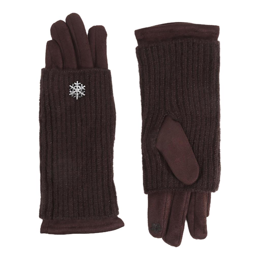 3 способа носить съемные вязаные перчатки Женские Зимние Сохраняющие тепло Сенсорные Модные Элегантные Мягкие Утепленные Защищающие от холода Перчатки