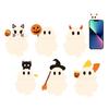 Halloween Ghost Mystery Phone Buddy Stick-On Ghost Phone Topper Cute Peel-and-Stick Mini