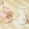 Бутылка для воды для девочек объемом 1 литр, большая емкость, бутылка для воды Cloud Bear, летняя детская соломенная большая чашка для живота, переносная посуда для питья