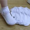 4Pairs/lot Baby Girls Kids Socks Lace Ruffle Princess Mesh Children Ankle Short Breathable Cotton White Pink Blue Toddler Sock