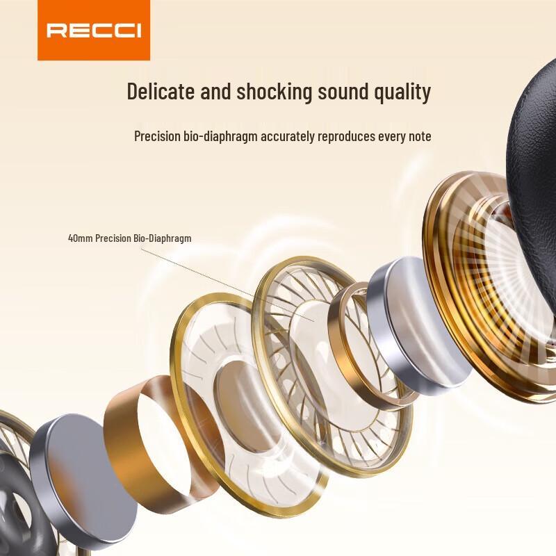 Беспроводные Bluetooth-наушники Recci REP-W95 с шумоподавлением