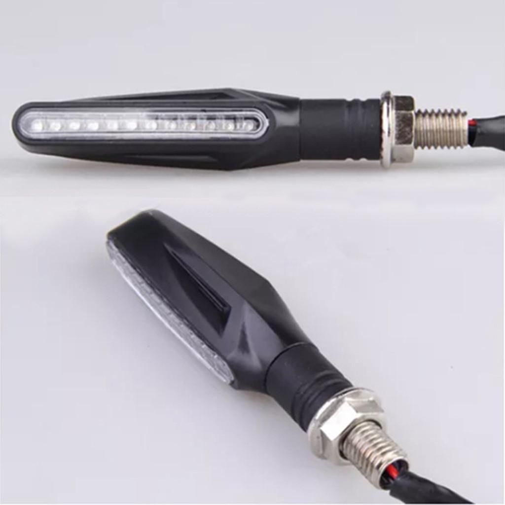 4 шт. мотоцикл 12 светодиодных указателей поворота поворотников свет янтарного цвета