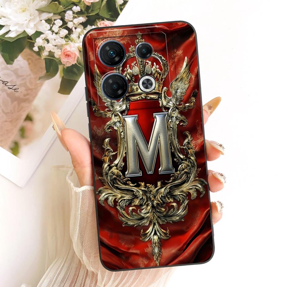 Для Infinix GT 10 Pro 5G Чехол X6739 Крутая Корона Буквы Чехол Мягкий Силиконовый Чехол для Телефона Для Infinix GT 10 Pro GT10Pro Fundas Coque