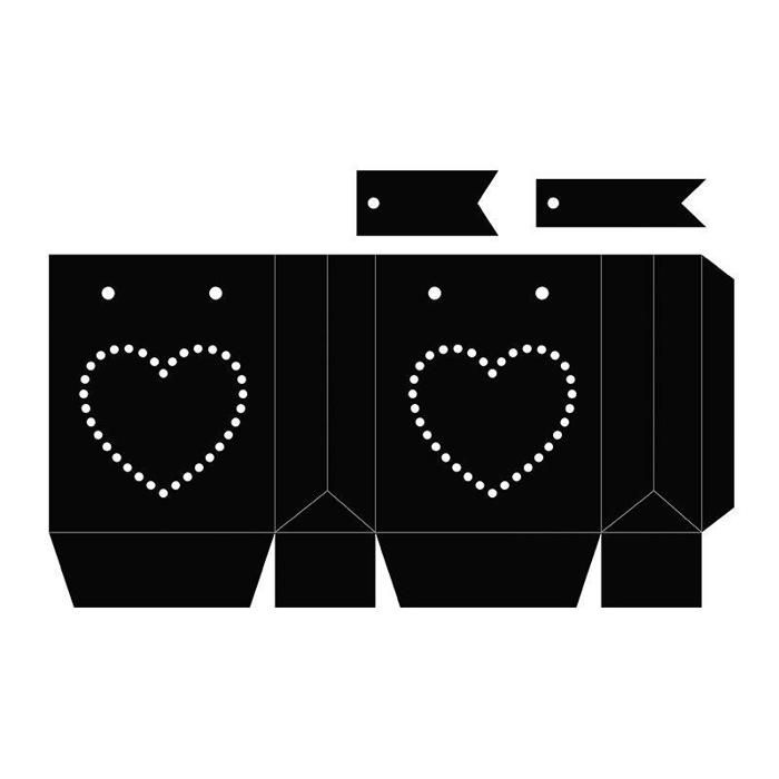 3 matrices de découpe Sac 12,5 x 24,2 cm