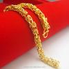 Dubai Jewelry Gold PlatedDouble Faucet Bracelet Atmosphere of the Same Gold Plated Bracelet Vacuum Plating Men and Women Jewelry