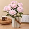 Artificial Silk Rose Bouquet For Wedding Decor Photography Props Home Use